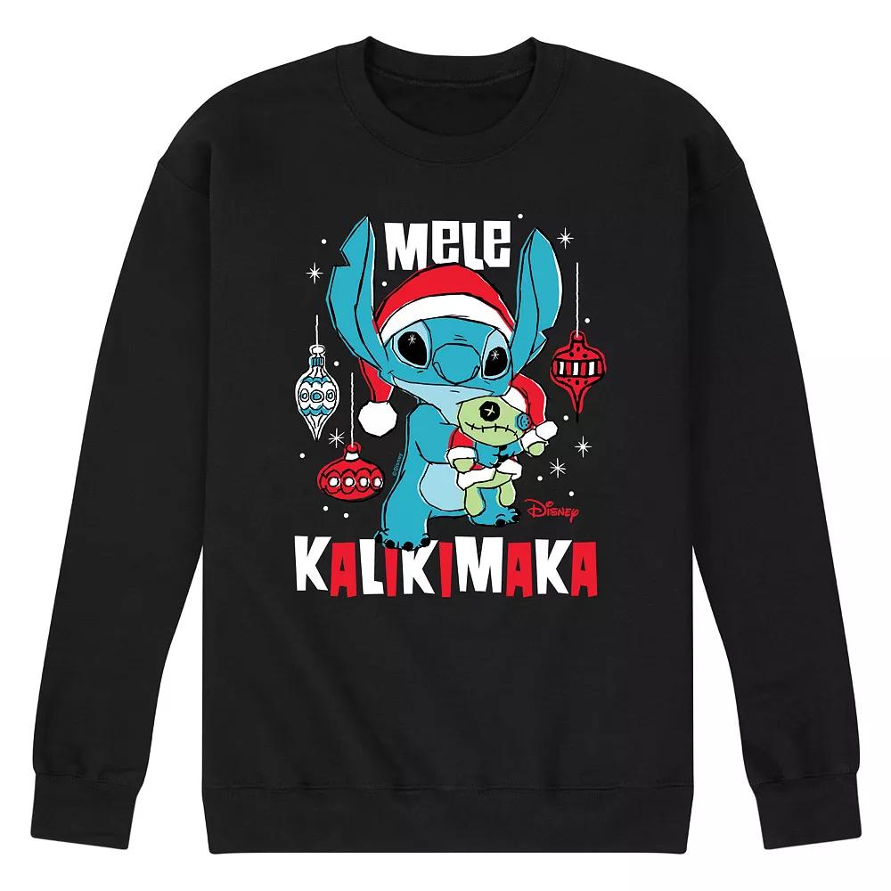 Disney's Lilo & Stitch Men's Mele Kalikmaka Fleece Sweatshirt,  Product Image