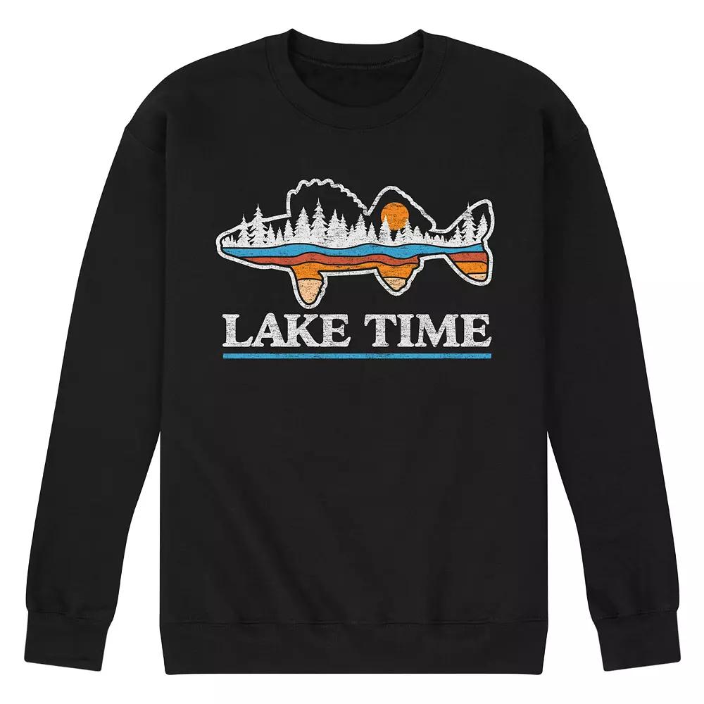 Men's Lake Time Graphic Sweatshirt,  Product Image