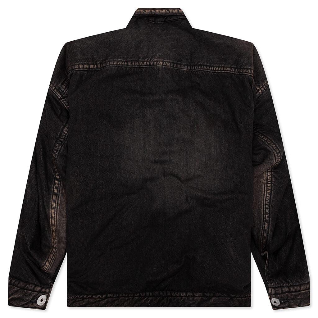 Puffer Denim Jacket - Black Male Product Image