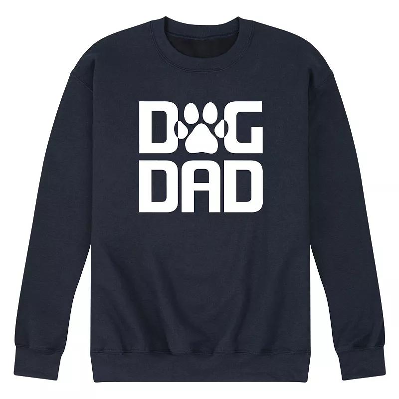 Men's Dog Dad Graphic Fleece Sweatshirt,  Product Image