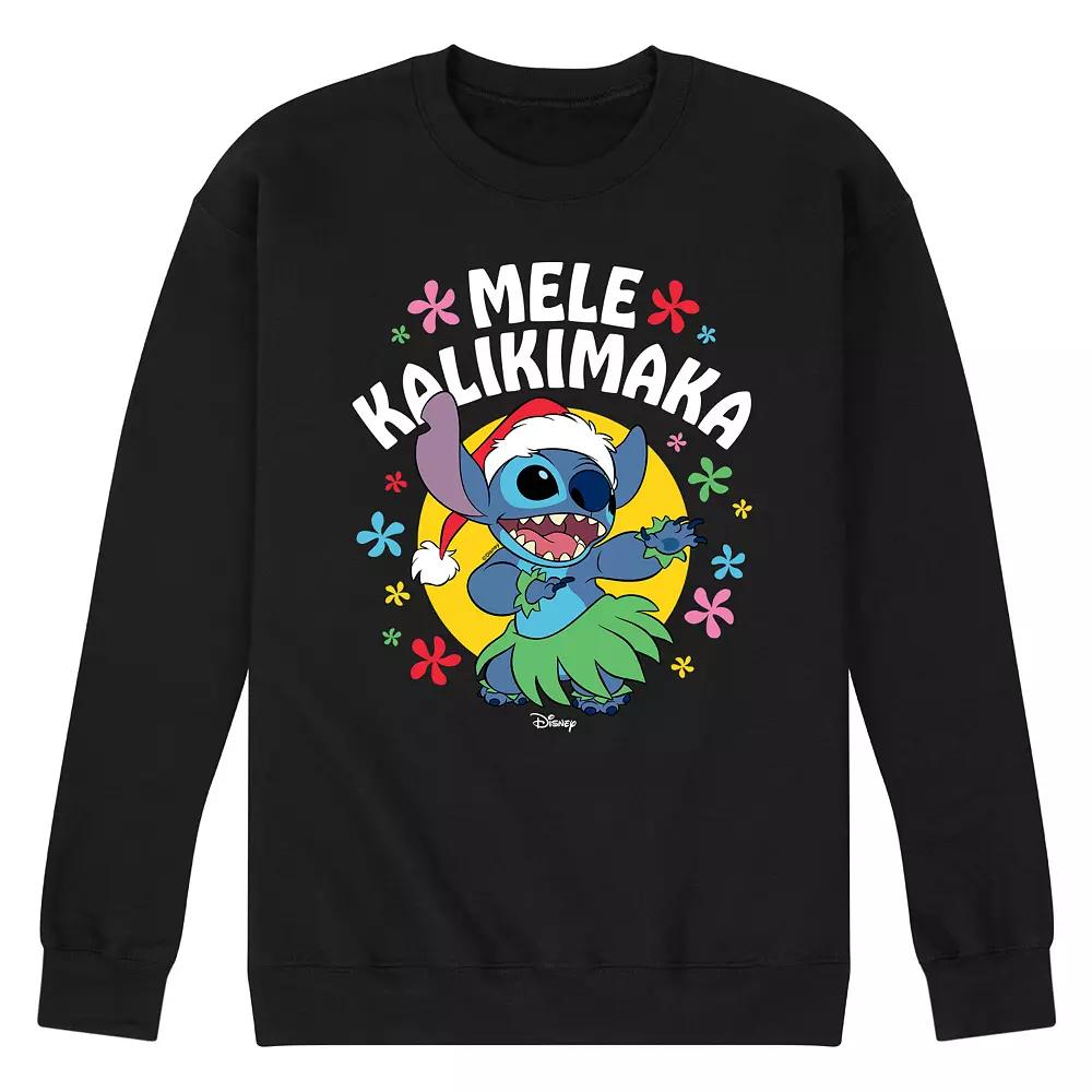 Disney's Lilo & Stitch Men's Mele Kalikmaka Fleece Sweatshirt,  Product Image