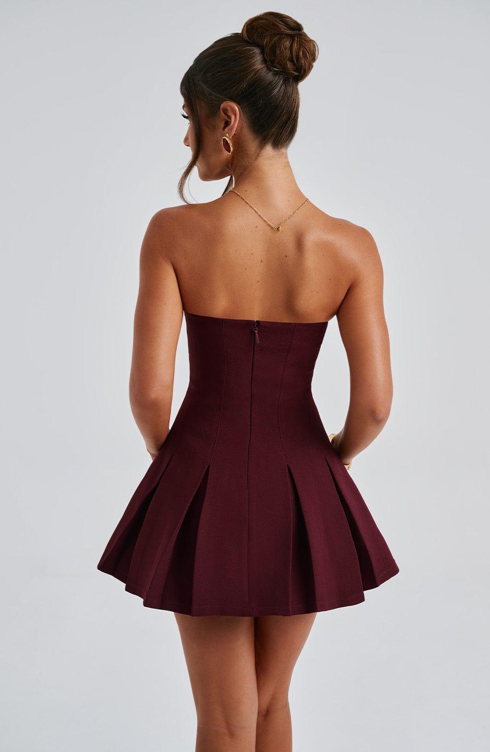 Bryony Mini Dress - Cherry Lacquer Product Image