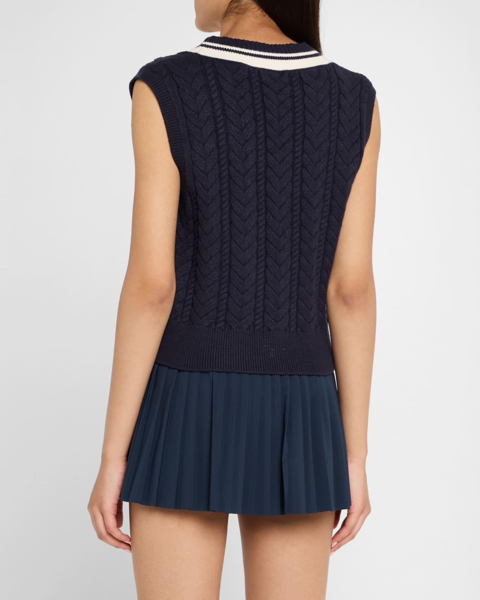 The Cable Knit Vest Product Image