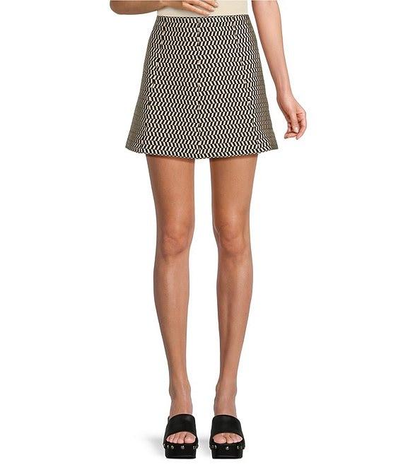 Lucy Paris Pip Coordinating Printed A-Line Mini Skirt Product Image
