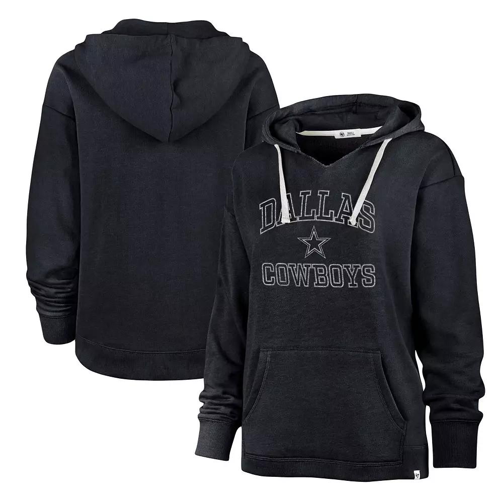 Women's '47 Navy Dallas Cowboys Clarity Kennedy Pullover Hoodie, Size: Small, Blue Product Image