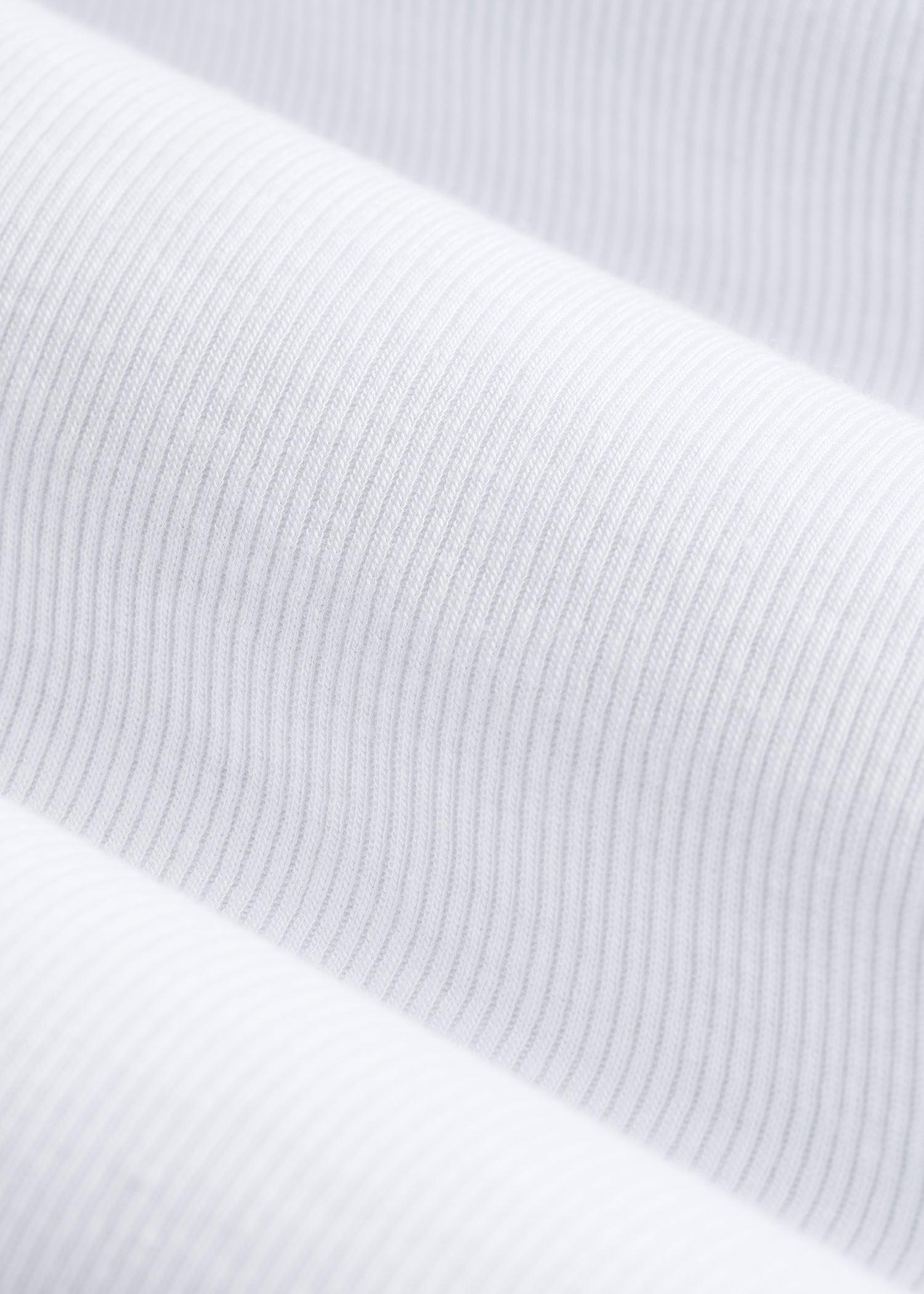 FITTED Ribbed Long Sleeve Tee for Tall Women in White Female Product Image