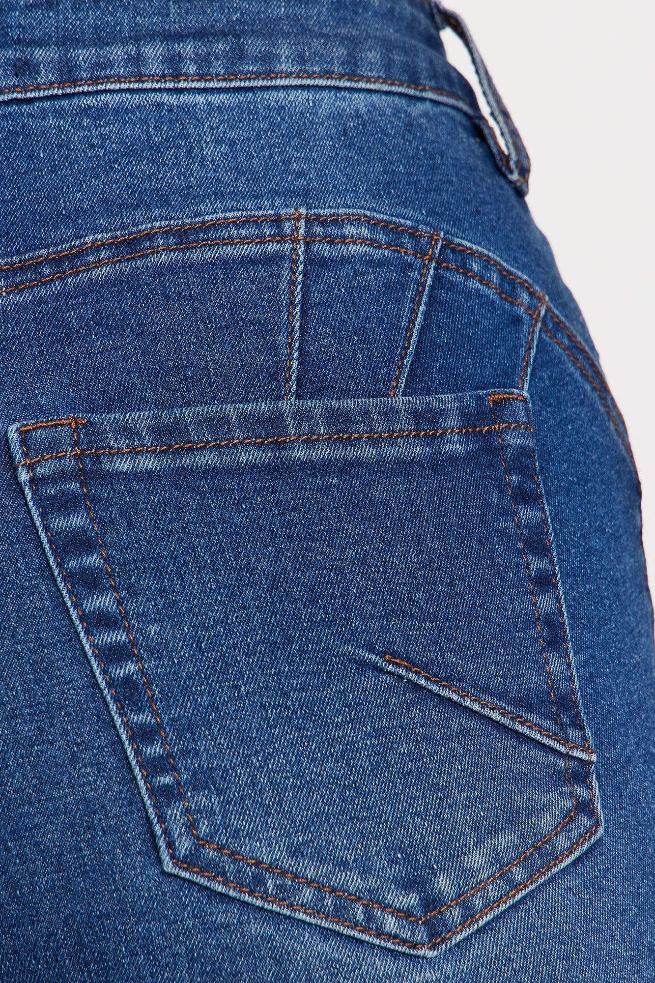 Tall Audrey Booty Lifting Stretch Flare Jeans - Dark Wash Female Product Image