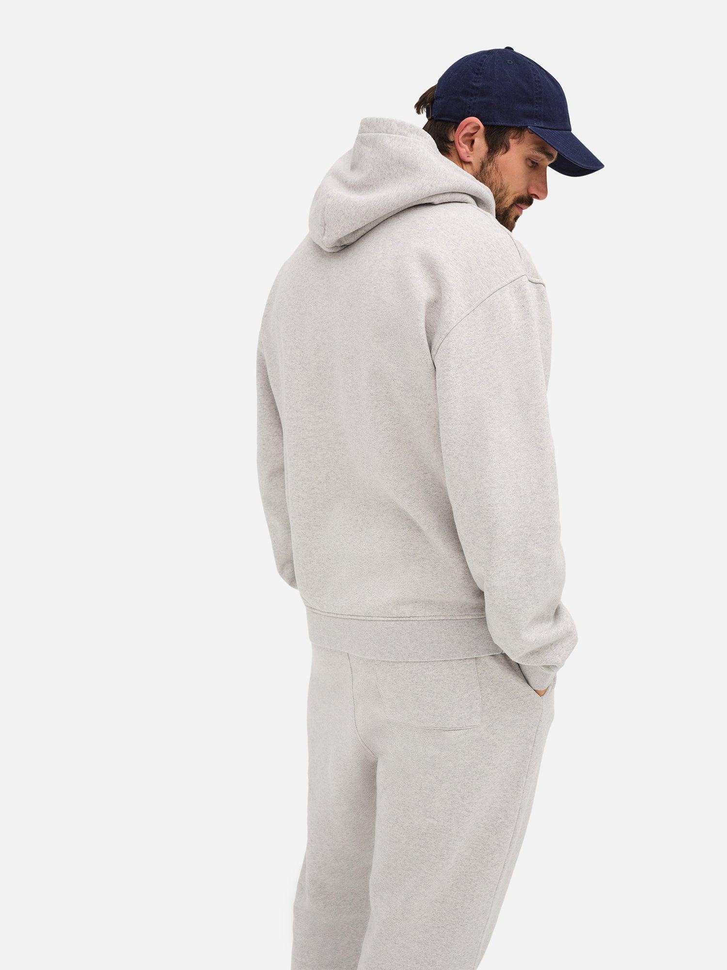 Men's Organic Fleece Hoodie Male Product Image