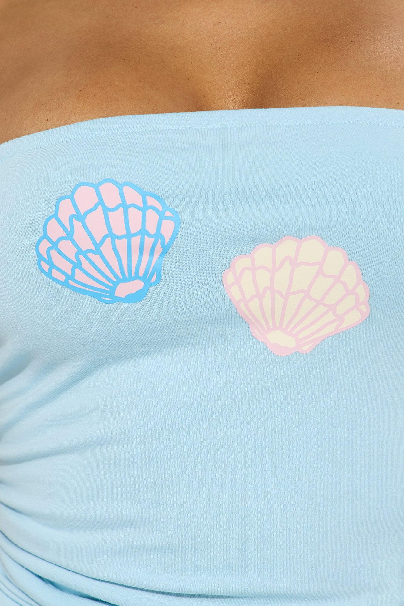 Summer Sets Tube Top - Light Blue Female Product Image