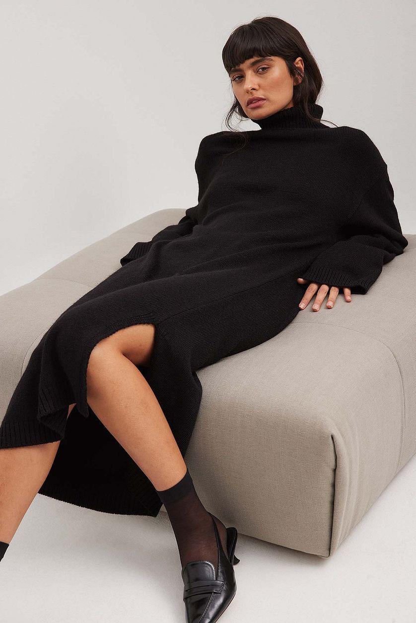 Knitted Oversized Midi Dress Product Image