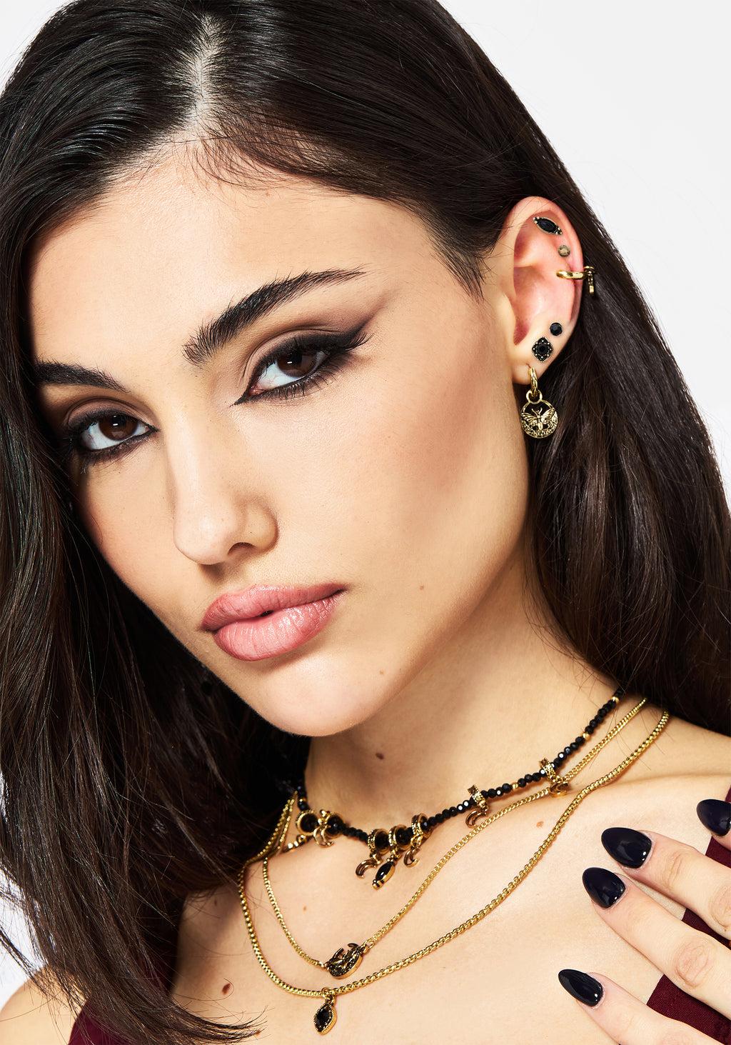 Ciela Moon Moth Earring Set Product Image