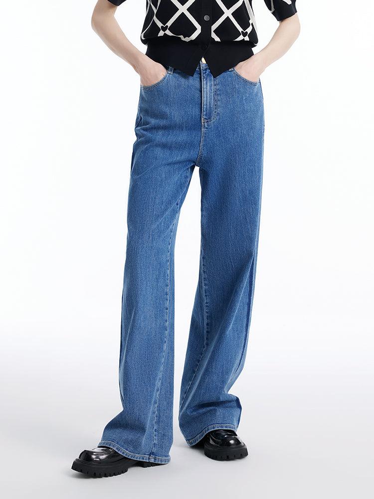 Denim Loose Straight Women Jeans Product Image