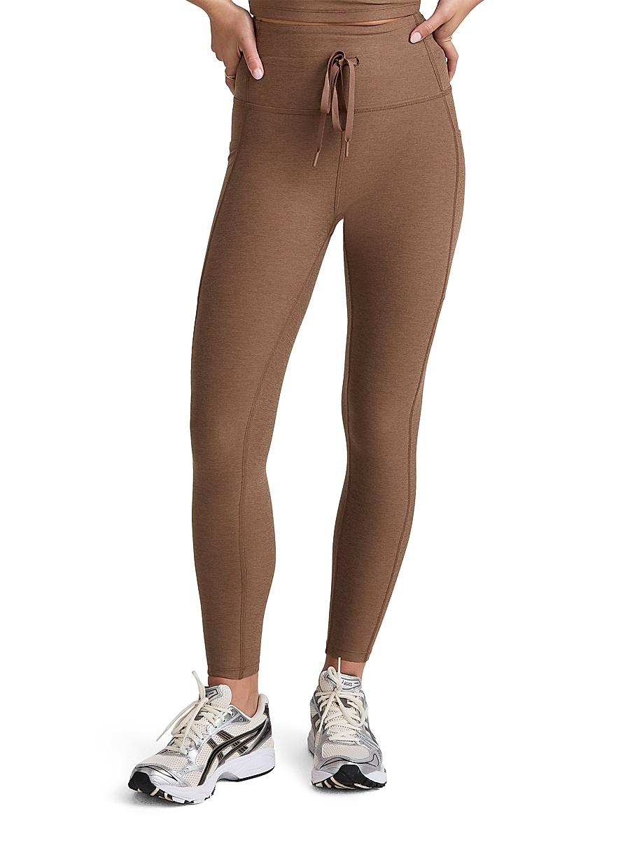 Womens Spacedye Go Pocket Midi Leggings Product Image