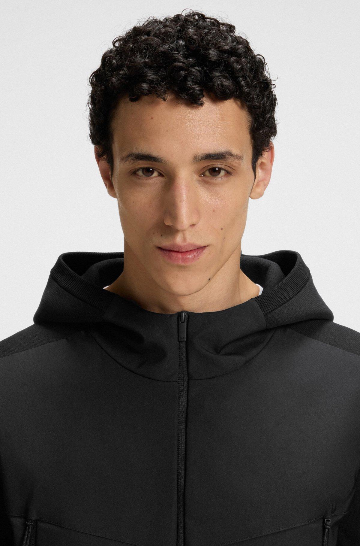 Regular-fit hooded jacket with weather protection Product Image