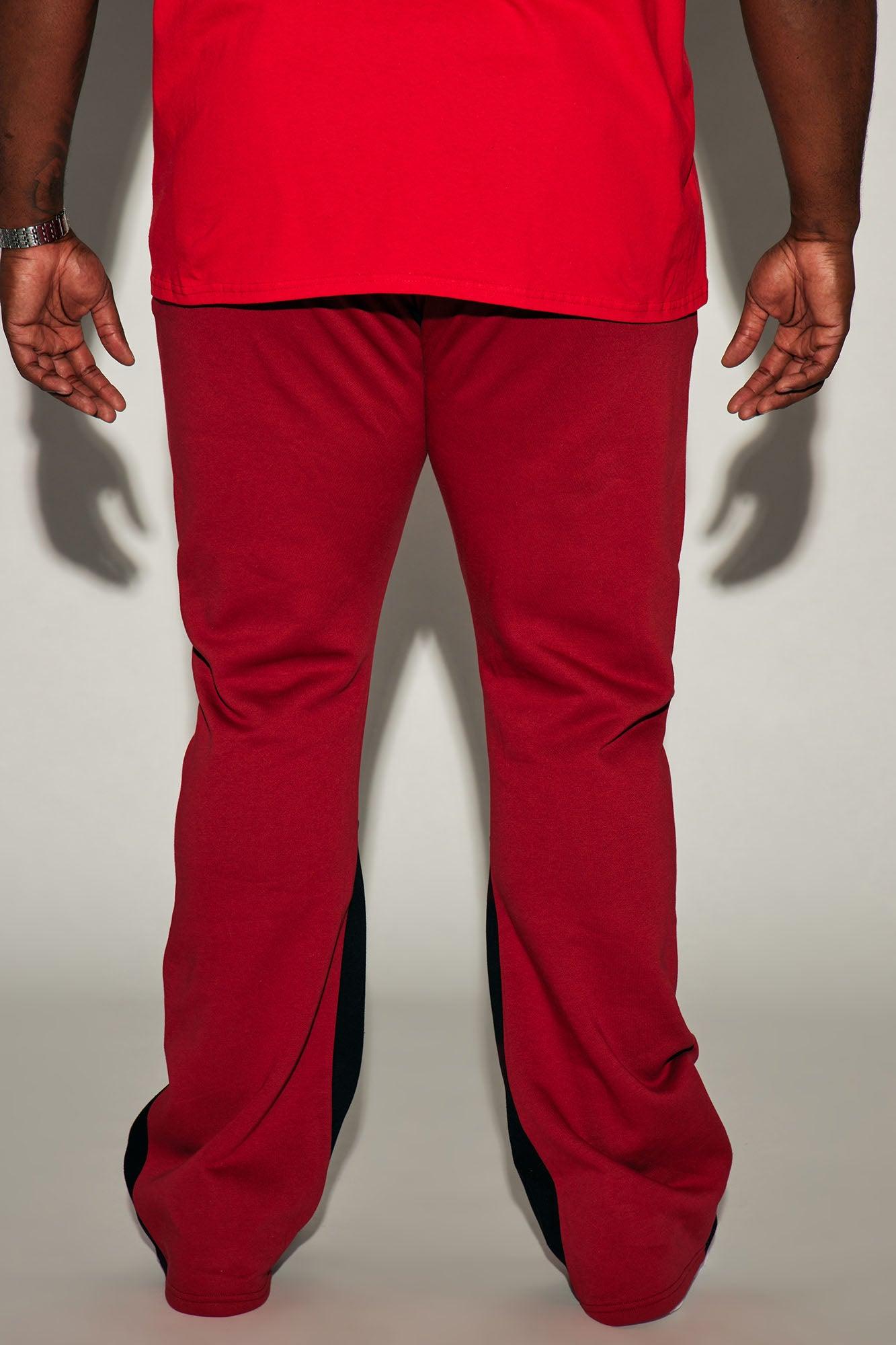 Blessed Love Flared Sweatpants - Red Product Image