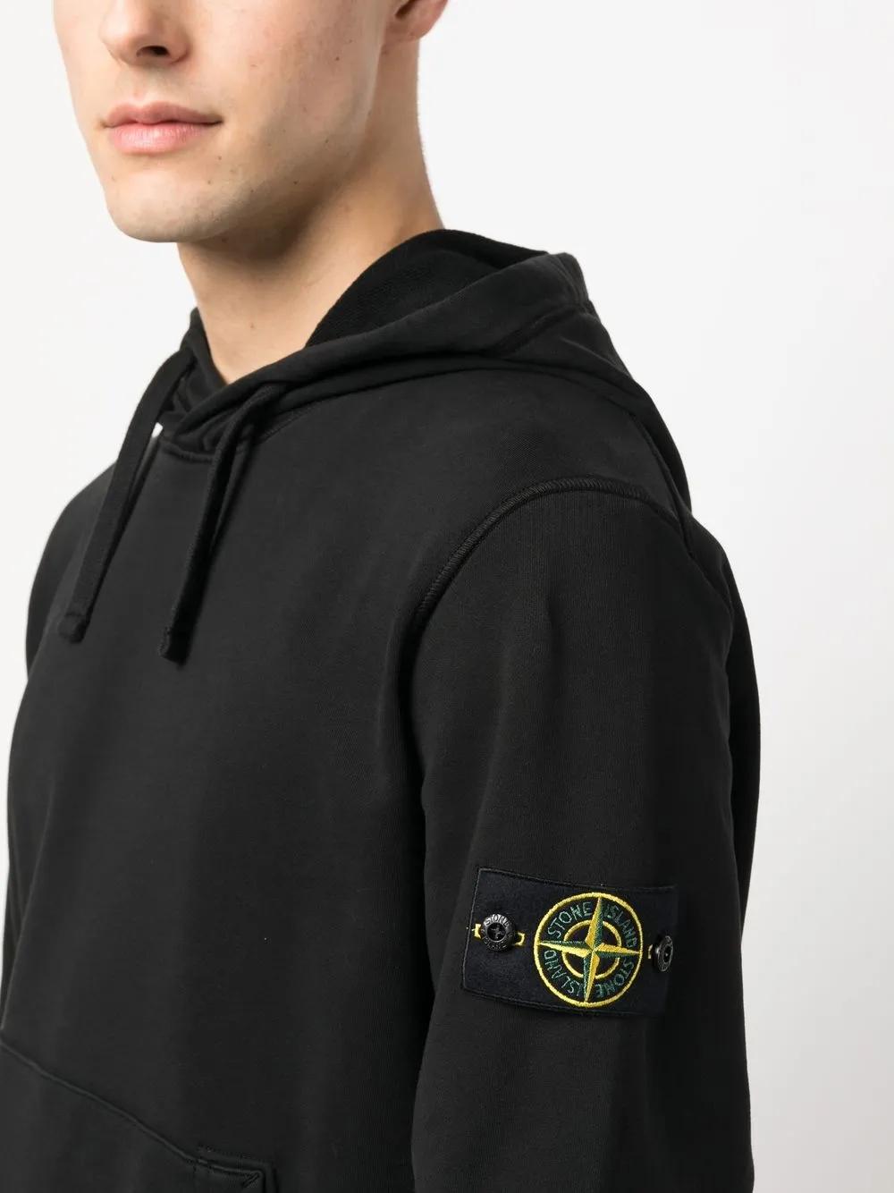 Compass-patch drawstring hoodie Product Image