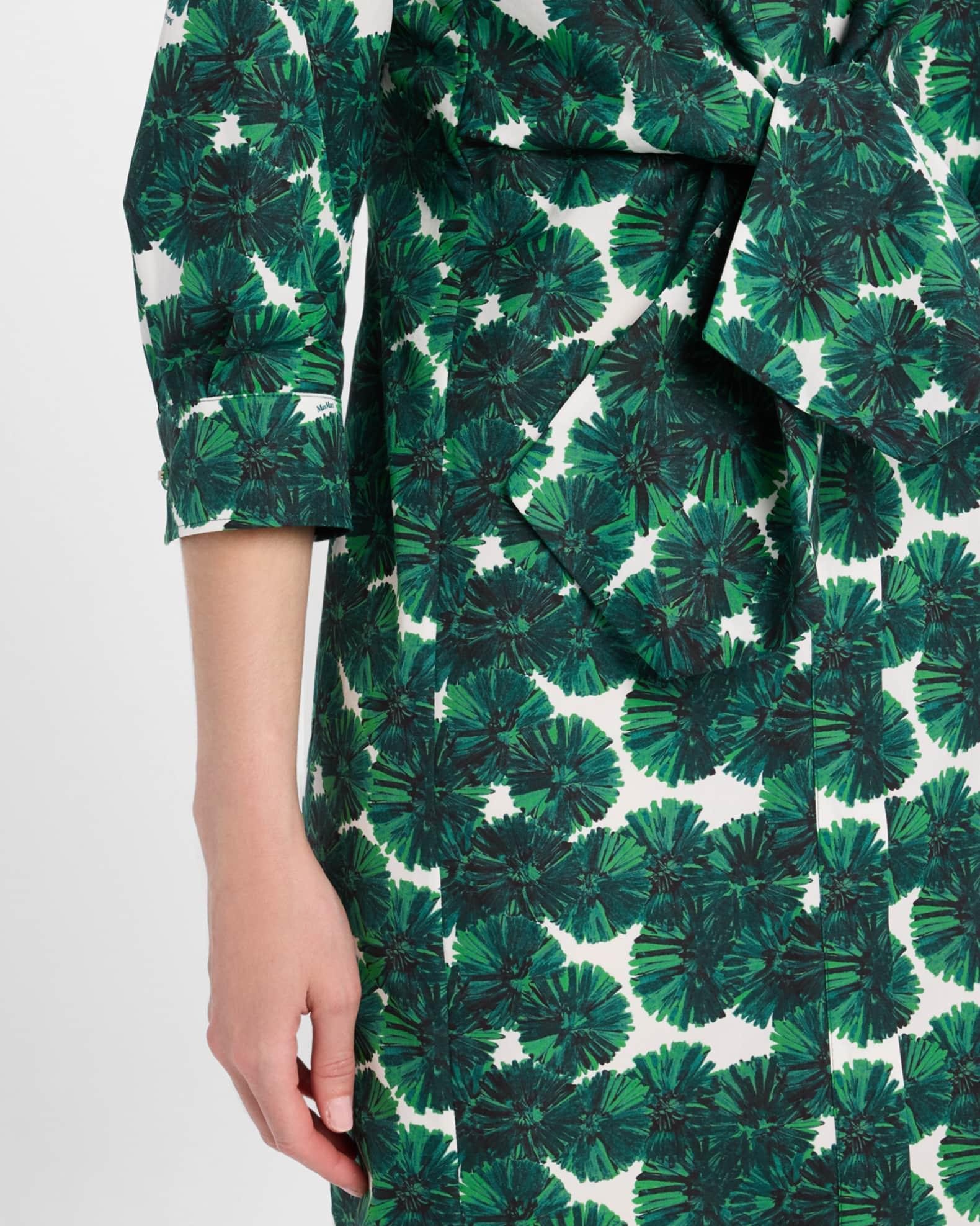 Maremma Floral Waist-Tie Midi Shirtdress Product Image