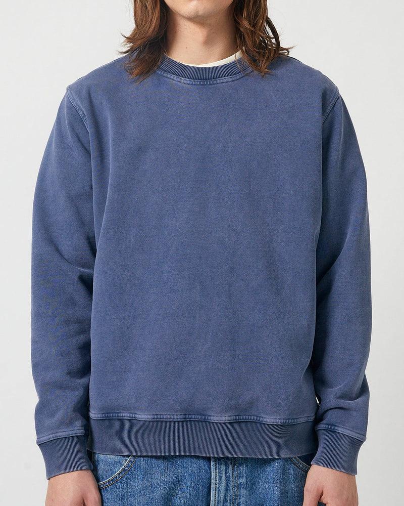 French Terry Crewneck - Blue Product Image