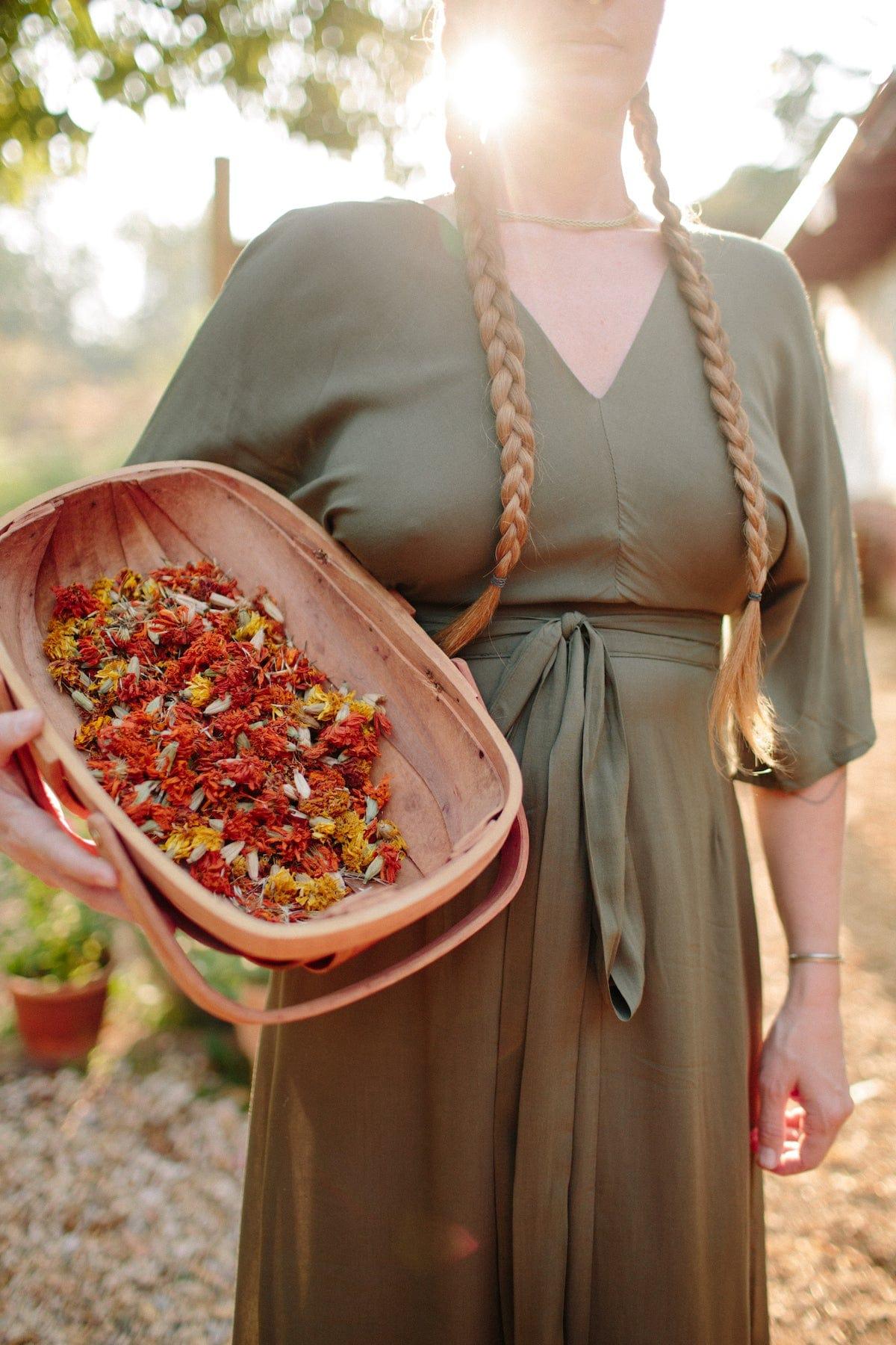 Diana Dress in Olive Green Challis Product Image