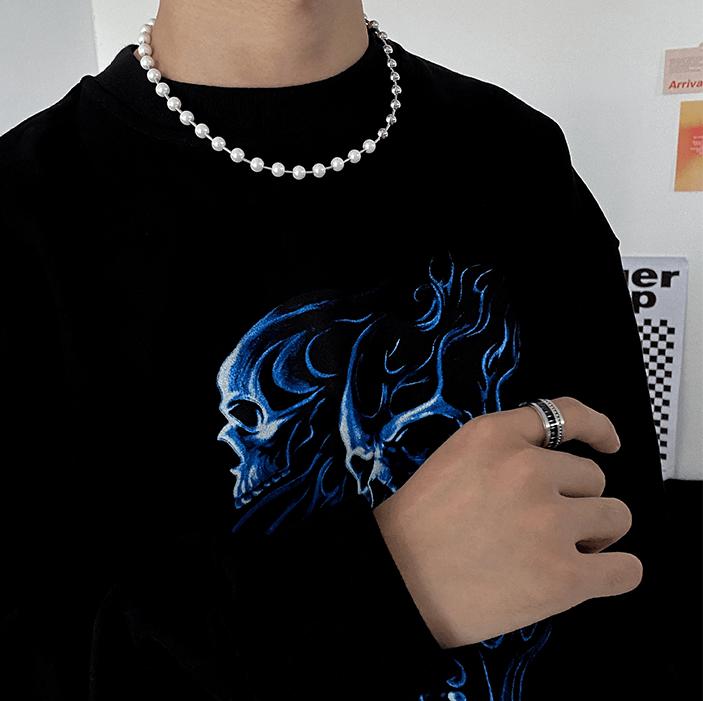 HALF PEARL NECKLACE Product Image