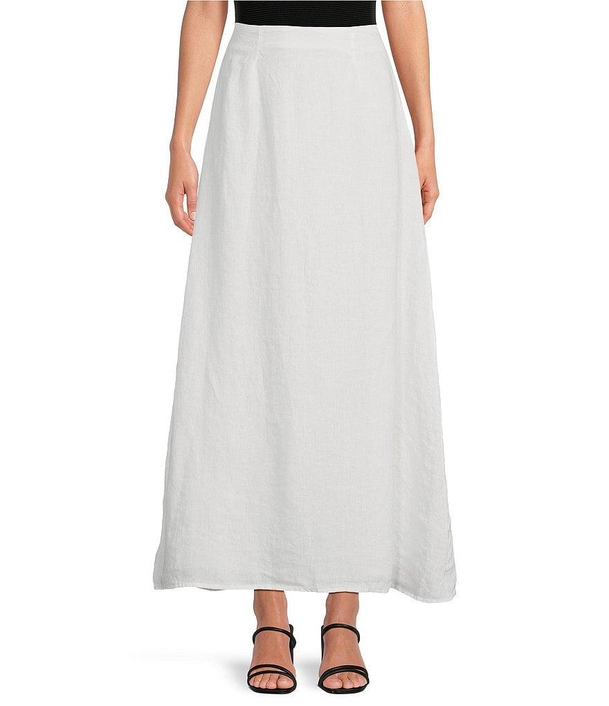 Le' AL.X Coordinating Linen A Line Maxi Skirt Product Image