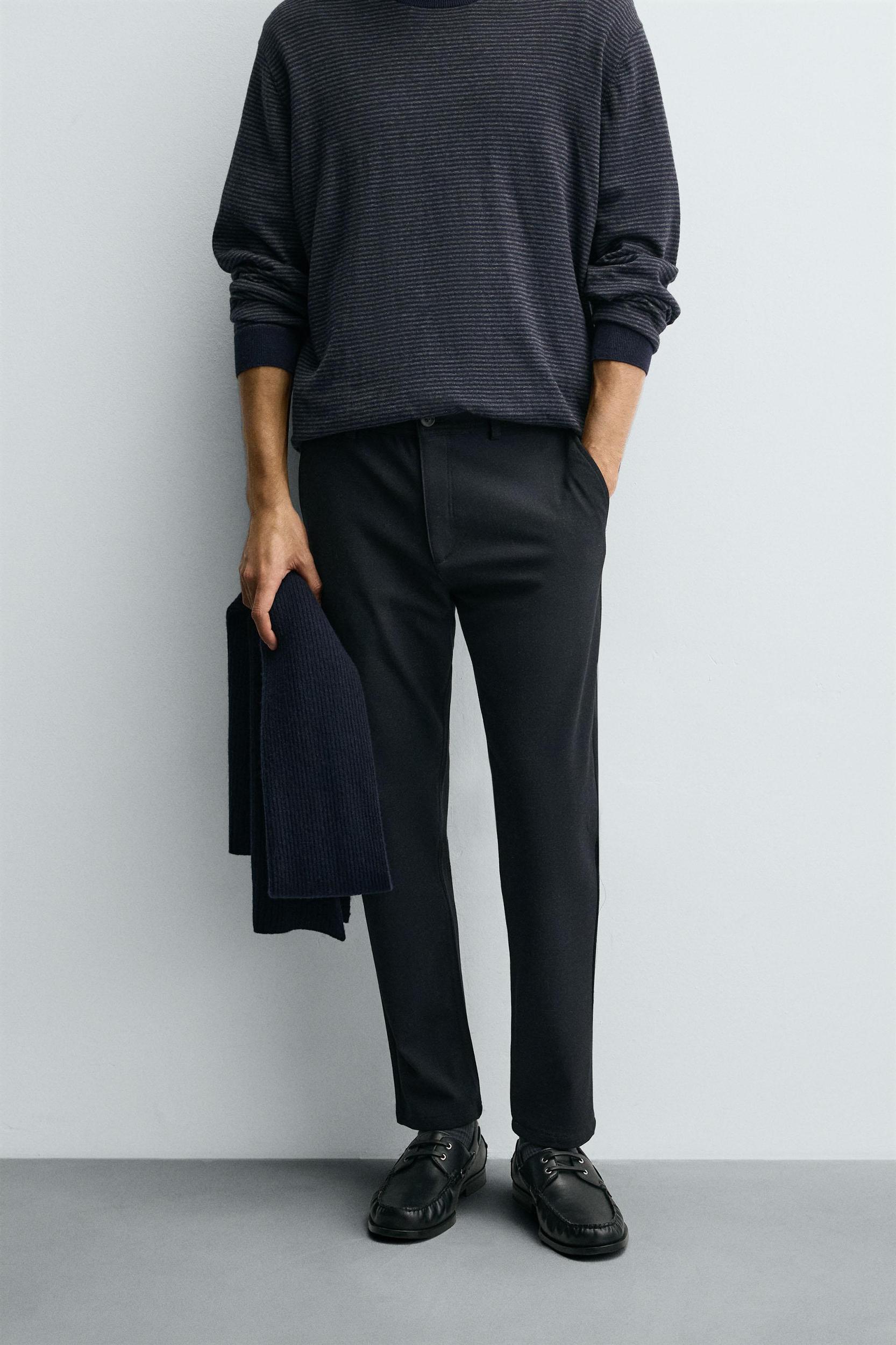 TEXTURED STRETCH CHINO PANTS Product Image
