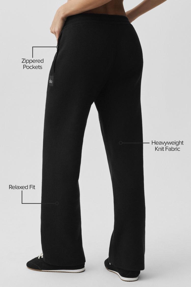 Scholar Straight Leg Sweatpant - Black Product Image