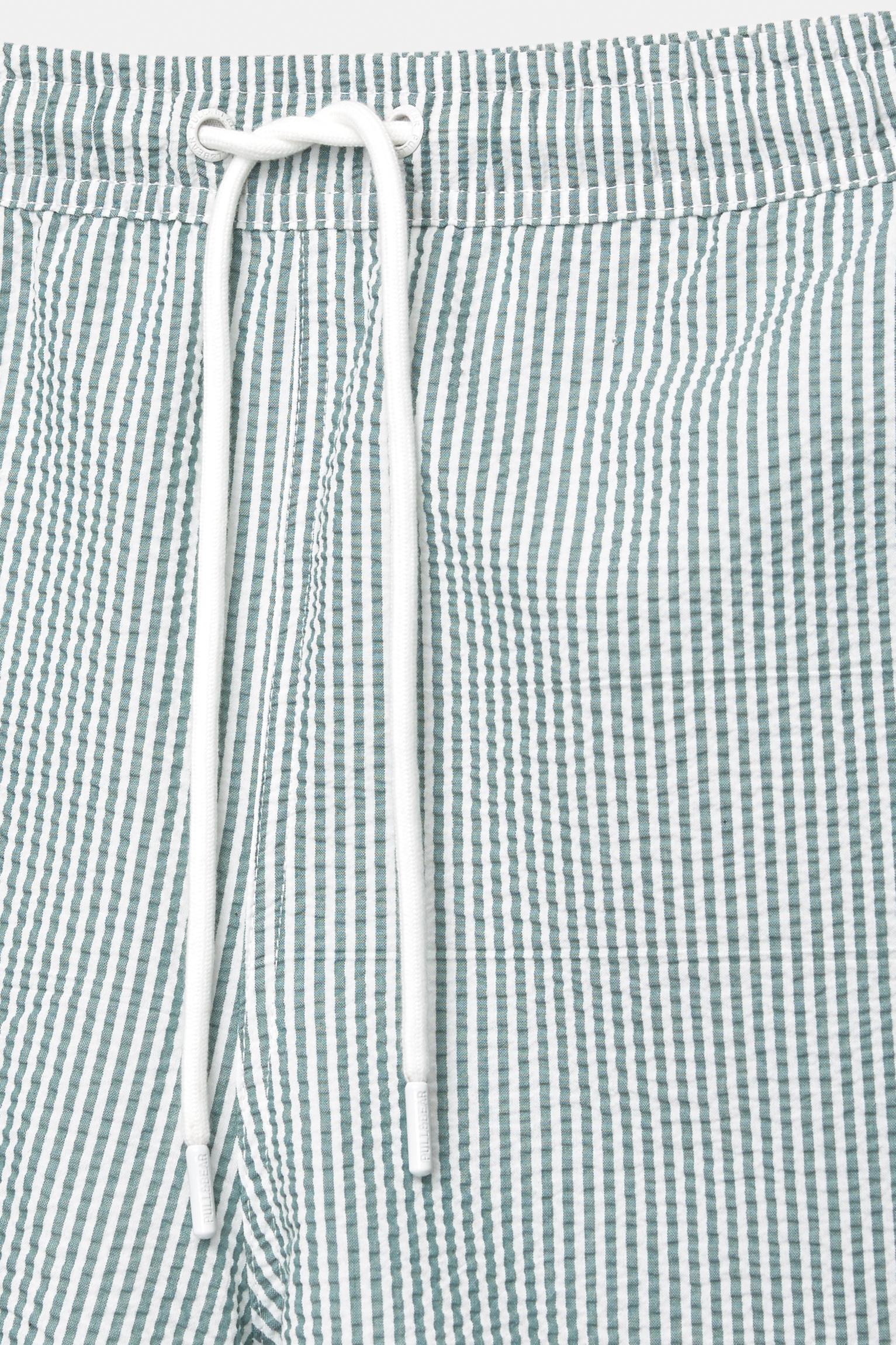 Striped seersucker swimming trunks Product Image