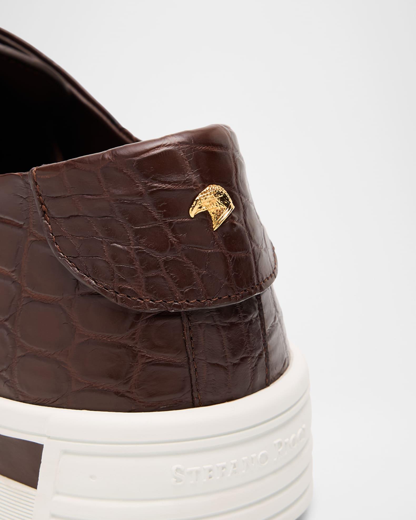 Men's Crocodile Leather Sneakers Product Image