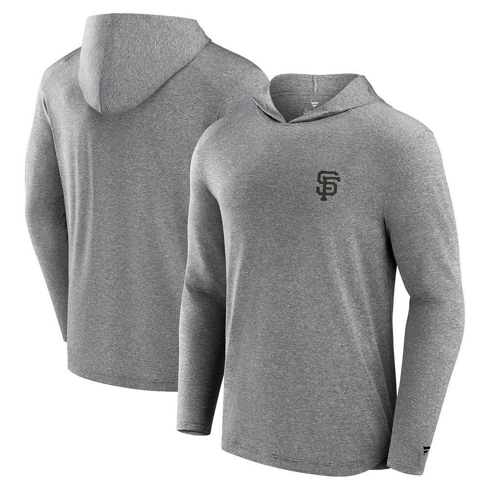 Men's Fanatics Signature Black Texas Rangers Front Office Tech Lightweight Hoodie T-Shirt,  Product Image
