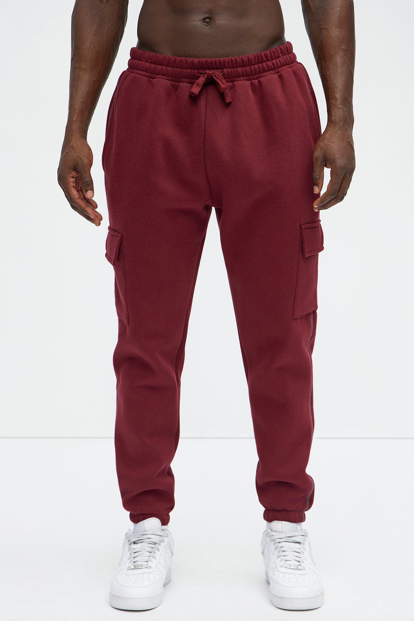 Elevated Cargo Jogger - Burgundy Product Image