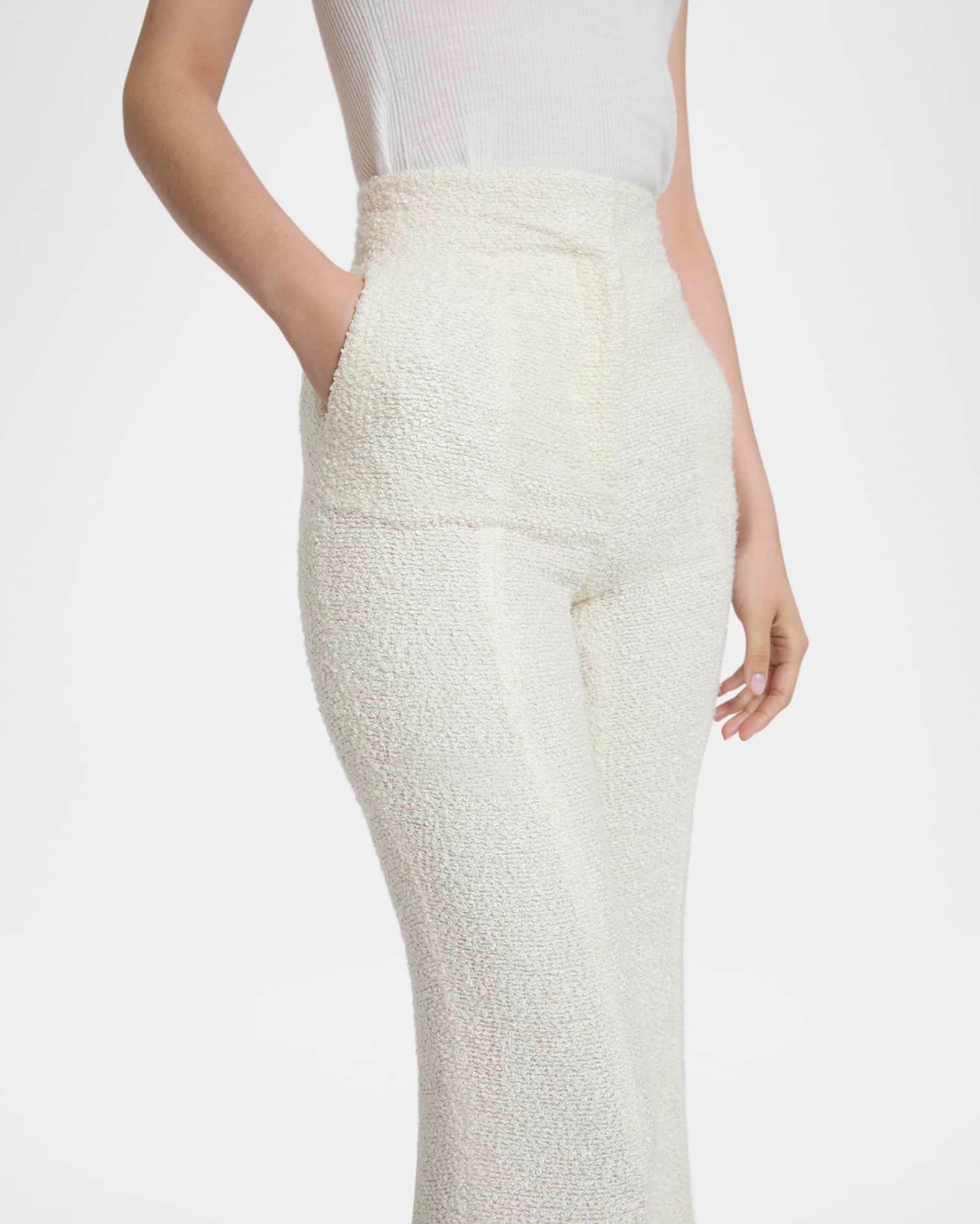 Rhein Flared Textured Silk Pants Product Image