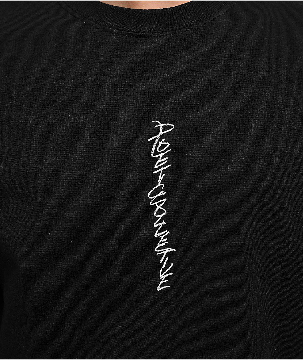 POETICCOLLECTIVE Scrawl Black T-Shirt Product Image