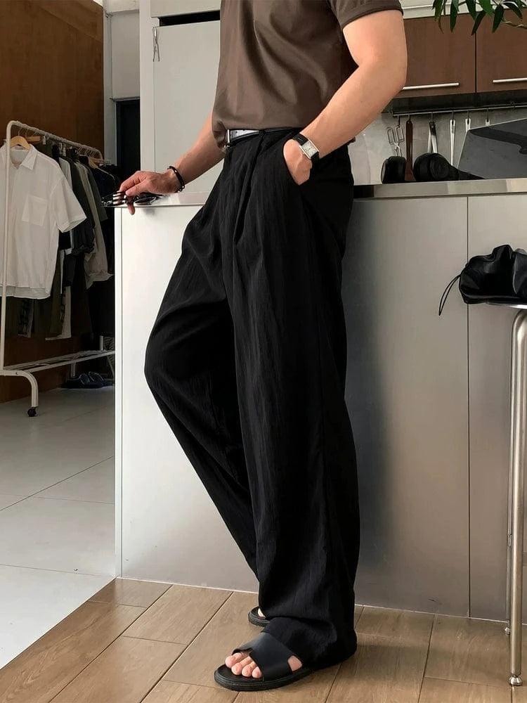RT No. 18503 PLEATED STRAIGHT PANTS Product Image