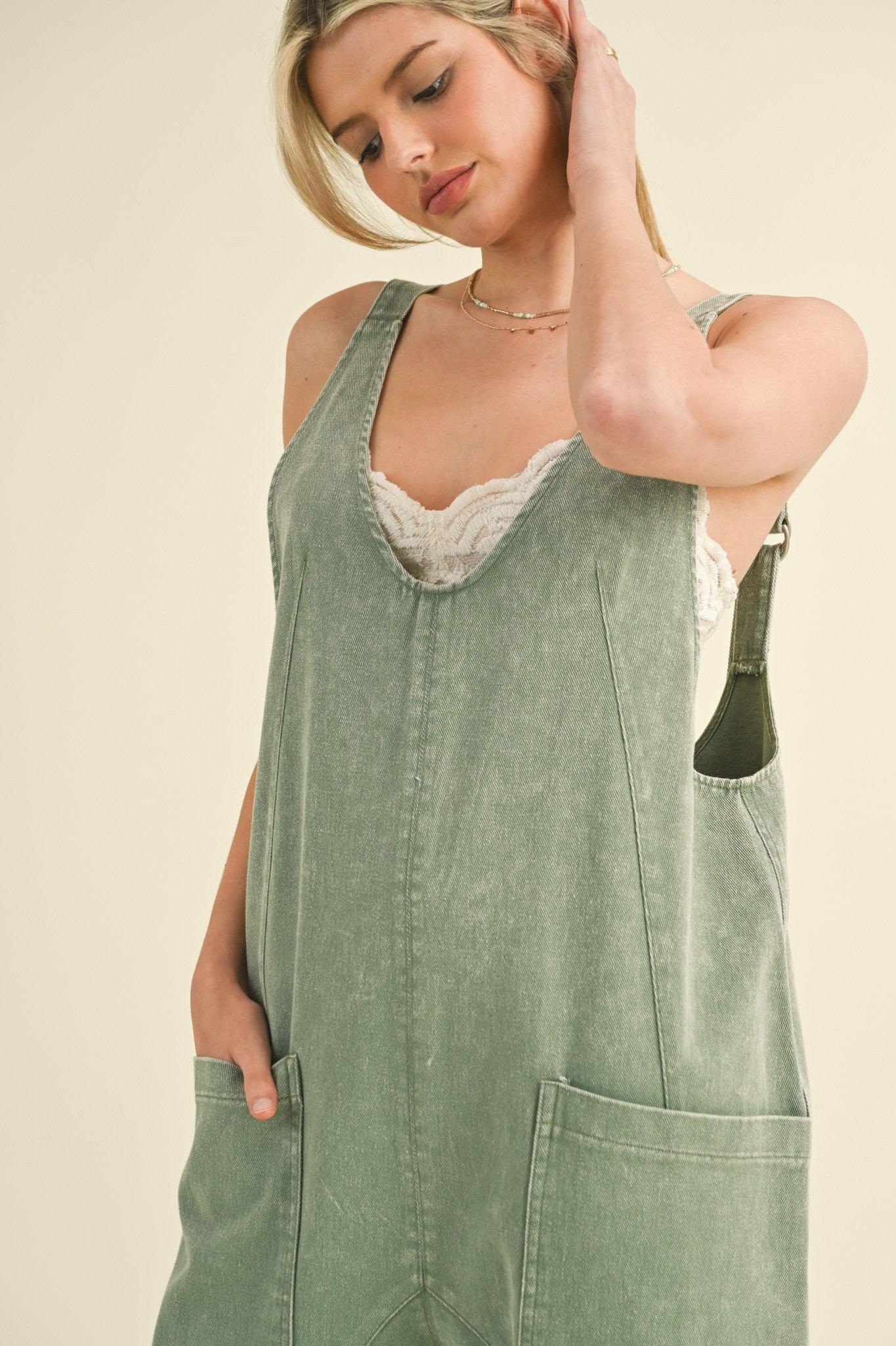 Mineral Wash High Roller Jumpsuit Product Image