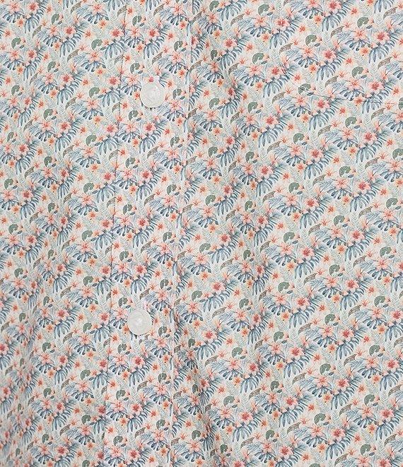 Cremieux Blue Label Tropical Floral Print Short Sleeve Woven Shirt Product Image