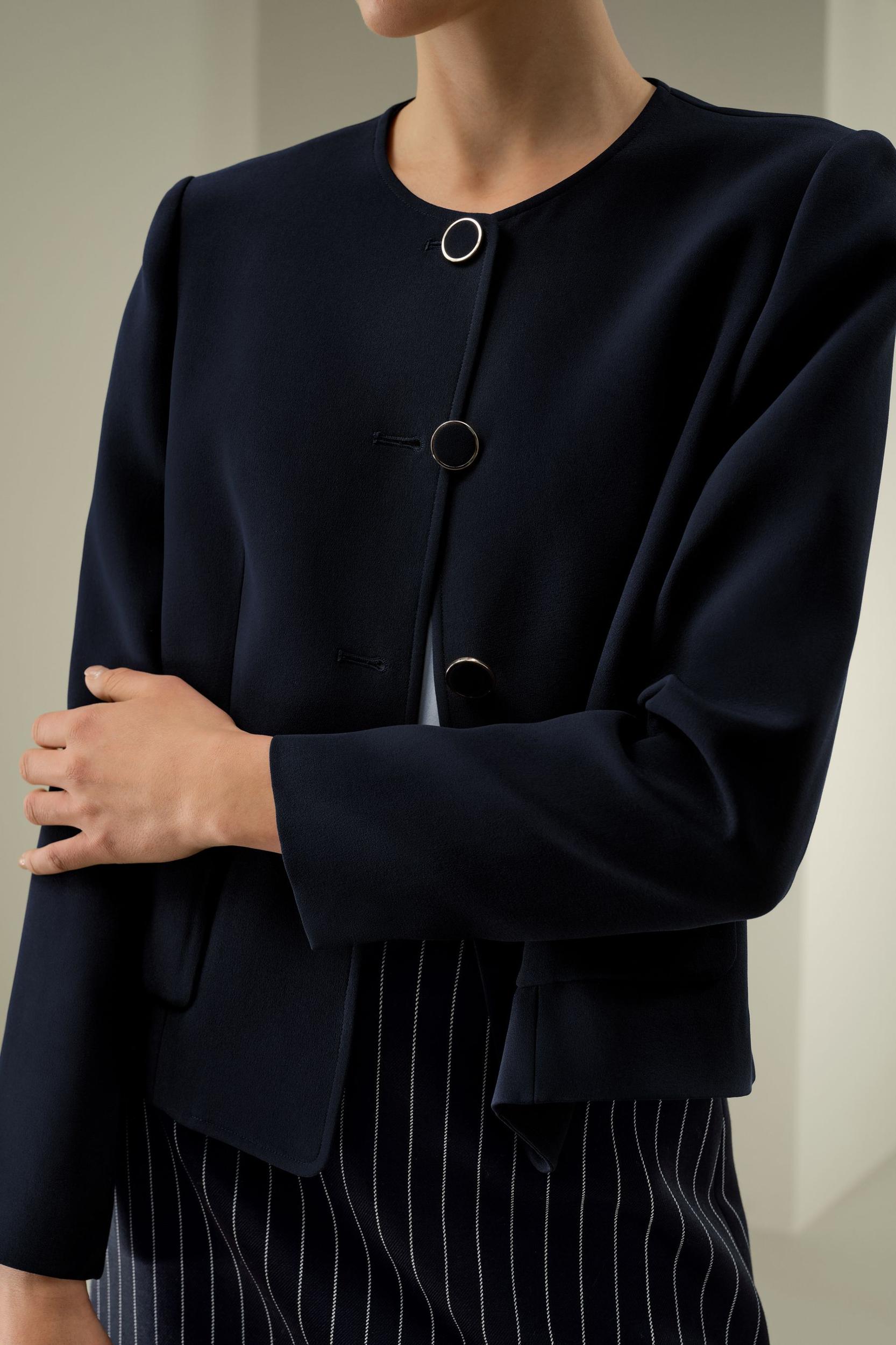 Tailored Silk Boxy Jacket Product Image