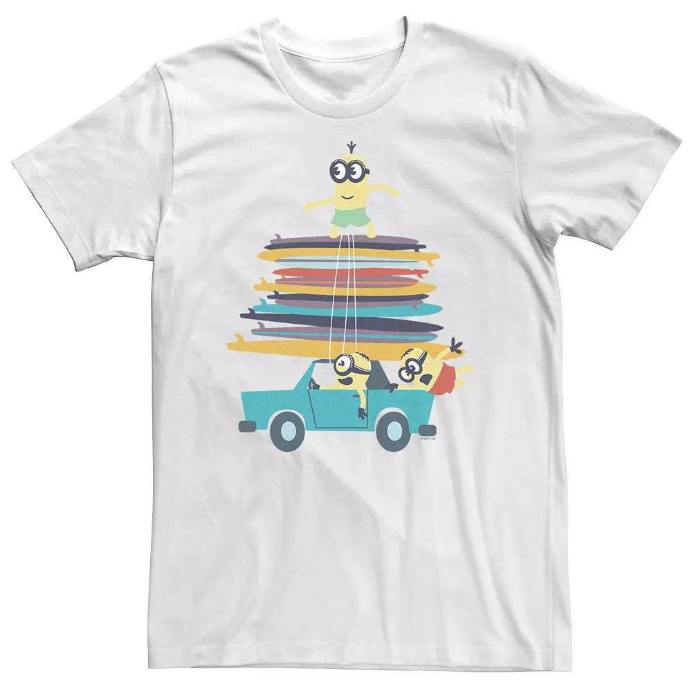 Big & Tall Despicable Me Minions Dave Kevin Stuart Summer Surf Tee, Men's,  Product Image