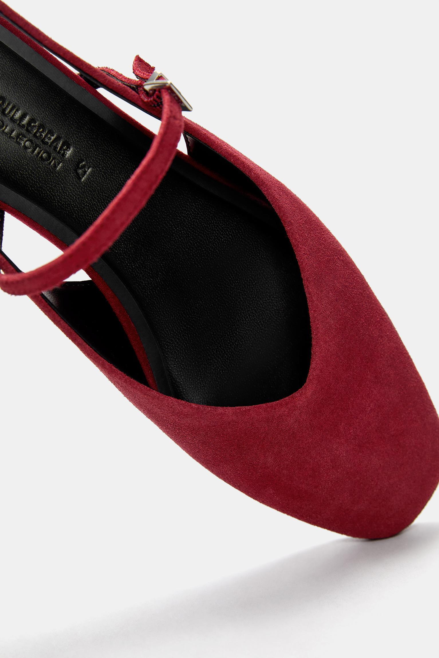 Leather slingback ballet flats Product Image