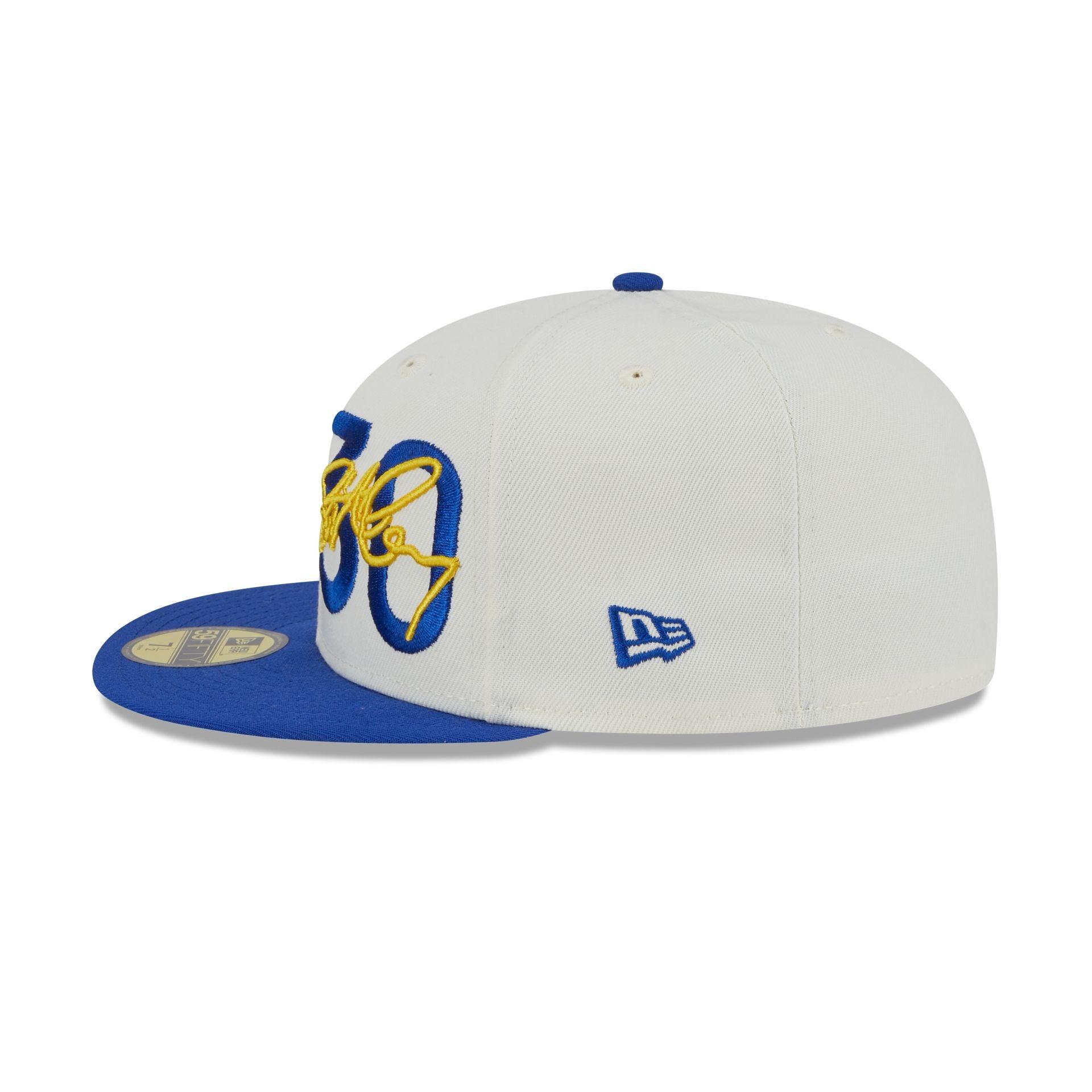 Golden State Warriors Stephen Curry Chrome White 59FIFTY Fitted Hat Male Product Image