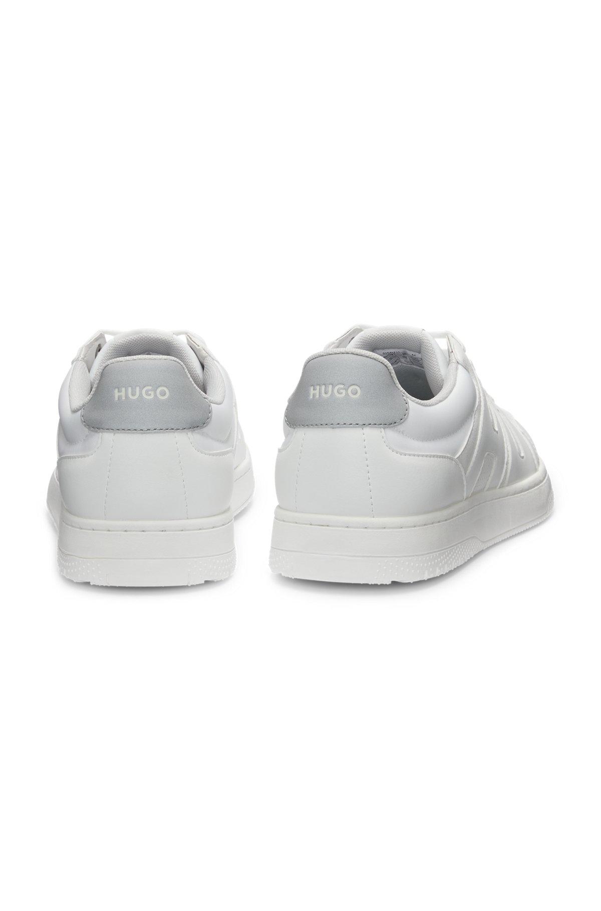 Faux-leather trainers with logo uppers Product Image