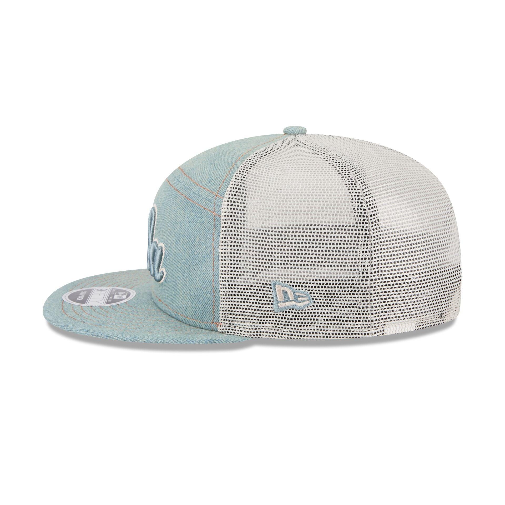 UCLA Bruins Denim Split Panel 9FIFTY Trucker Hat Male Product Image