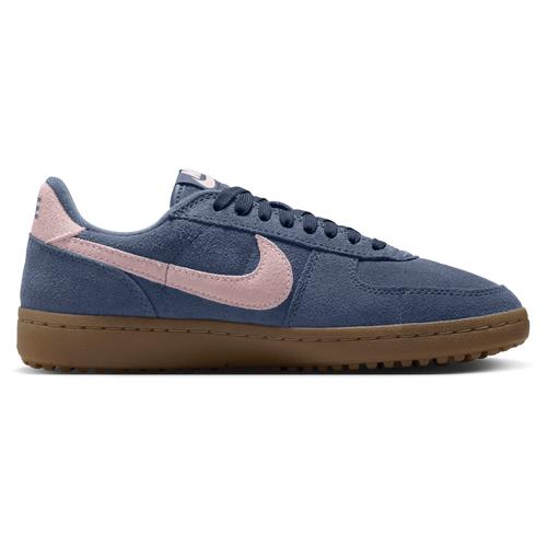 Nike Womens Nike Field General - Womens Basketball Shoes Thunder Blue/Pink Foam/Gum Dk Brown Product Image