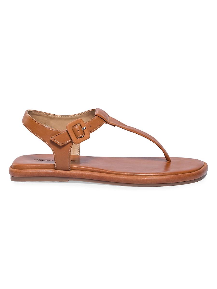 Womens Tucson Leather T-Strap Sandals Product Image