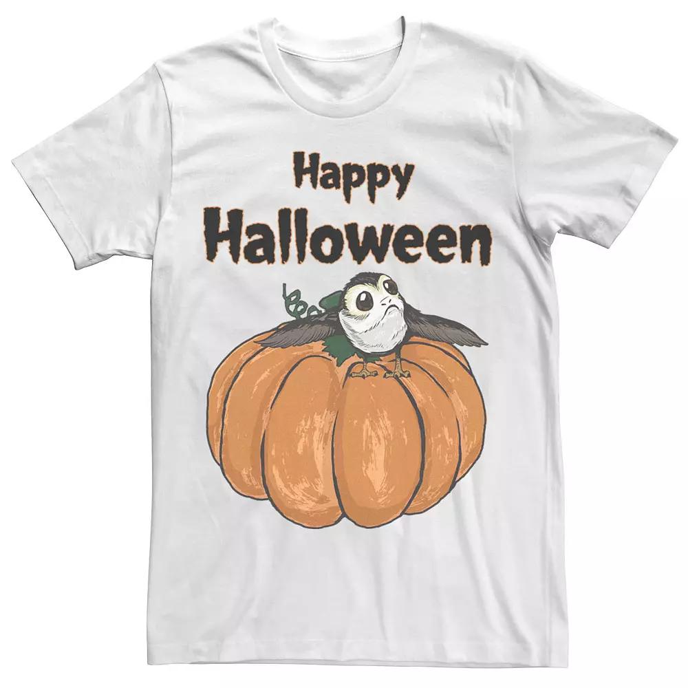 Juniors' Star Wars Porg On A Pumpkin Happy Halloween Tee, Girl's,  Product Image