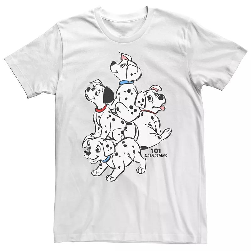 Big & Tall Disney 101 Dalmatians Group Shot Puppies Tee, Men's,  Product Image