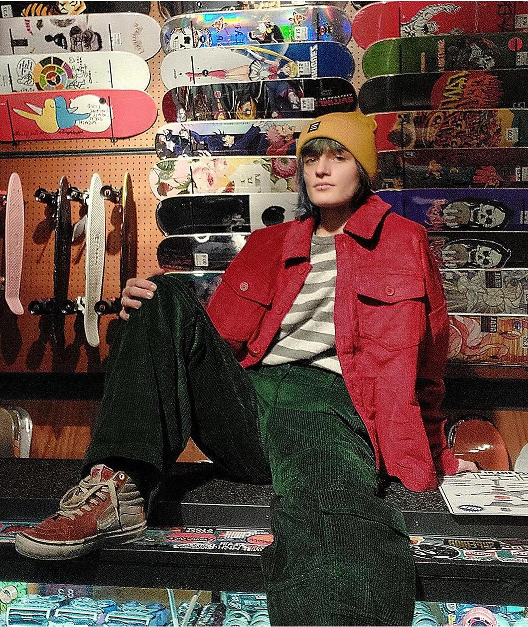 Empyre Darian Hunter Green Cargo Corduroy Skate Pants Product Image