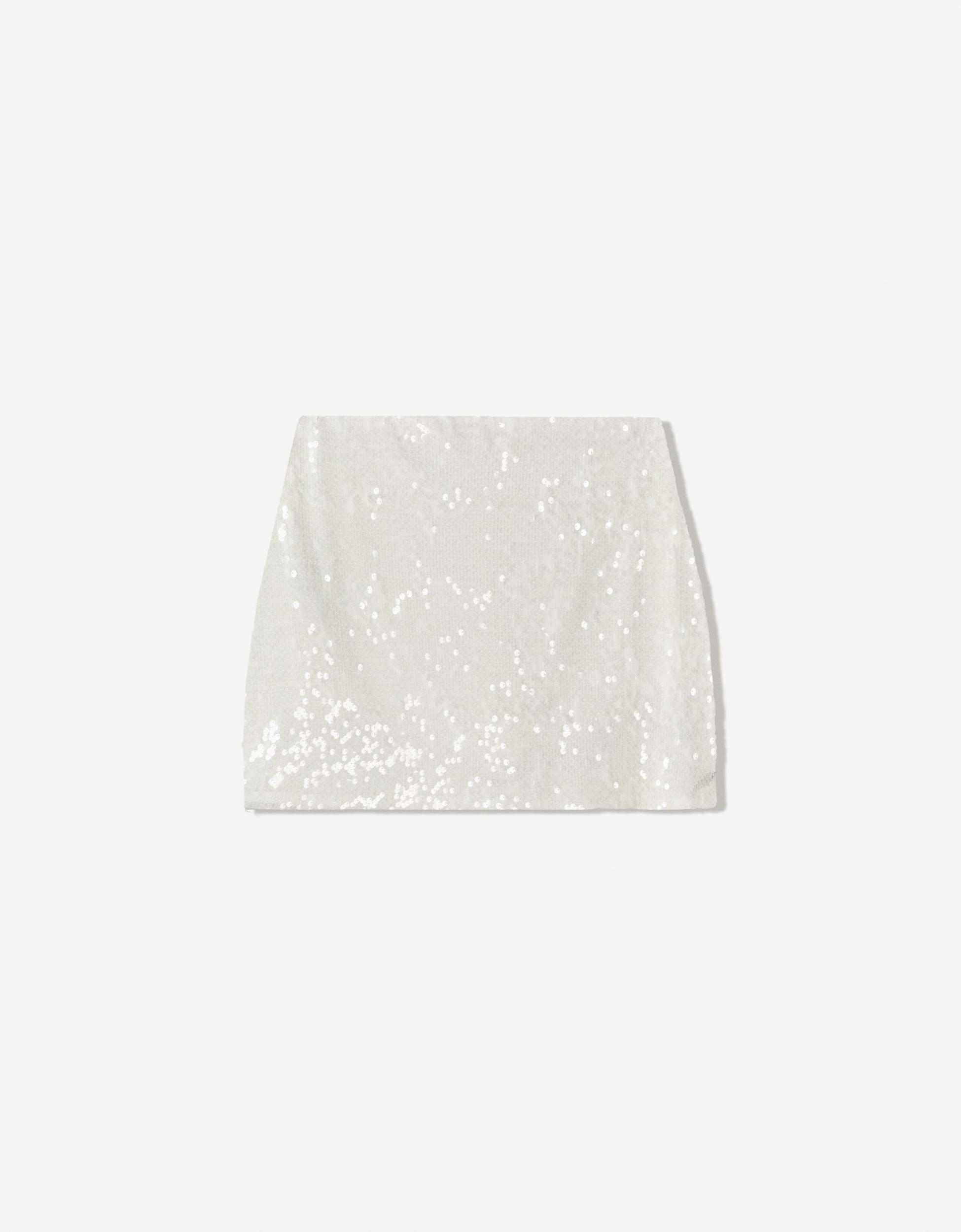 Sequined mini skirt Product Image