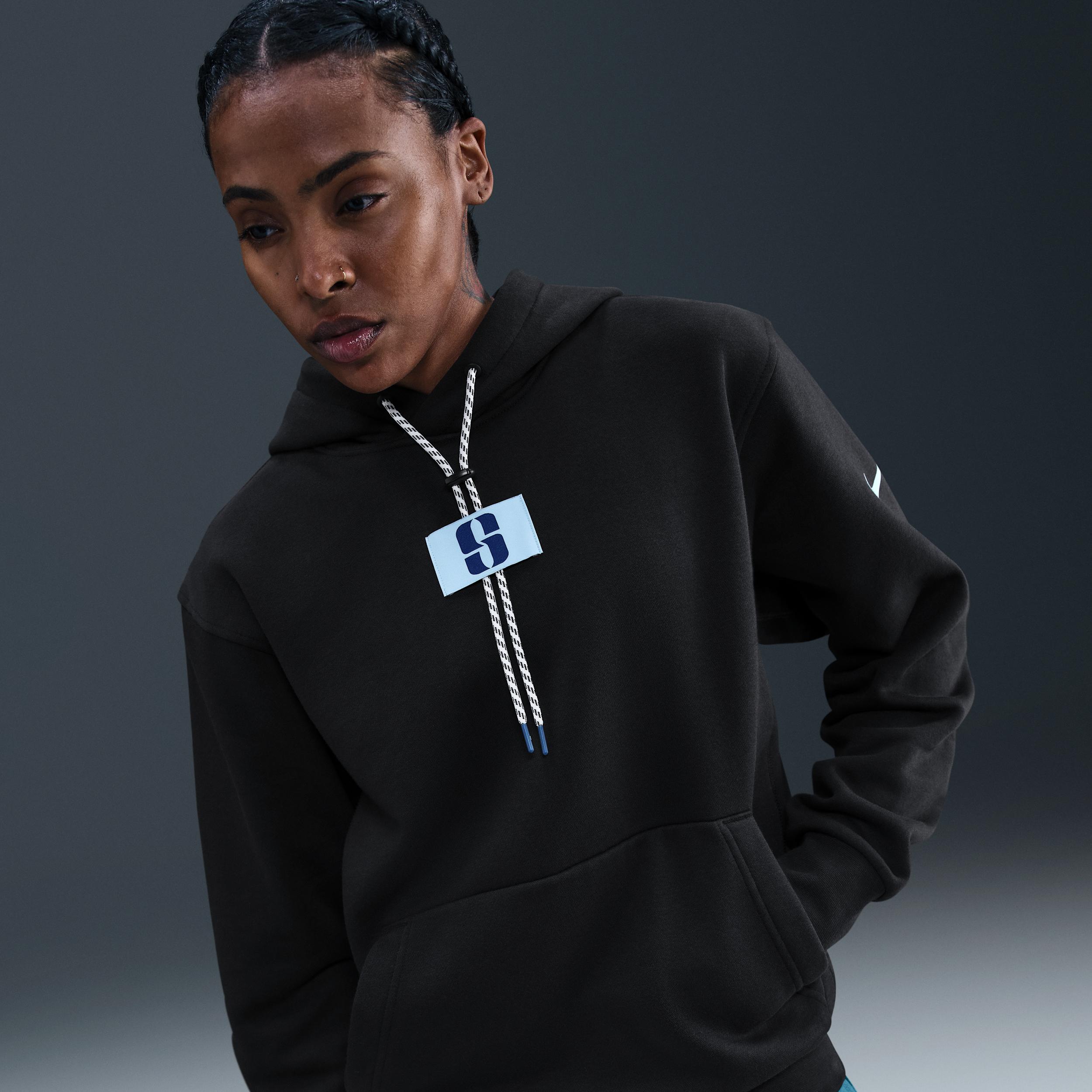 Nike Womens Sabrina Fleece Basketball Hoodie | FJ4449-010 Product Image