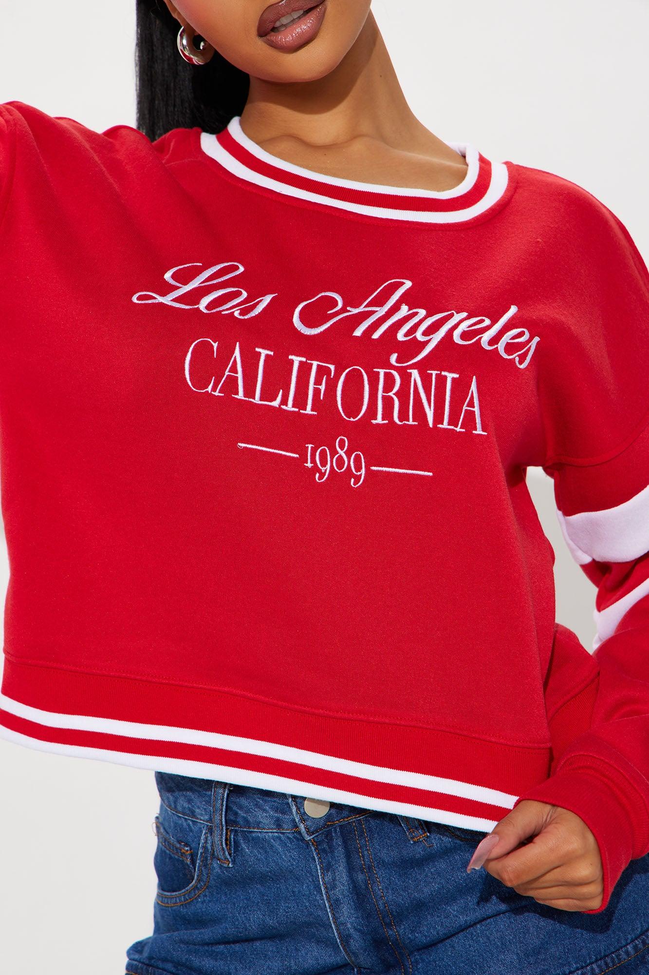 Los Angeles Sporty Sweatshirt - Red Product Image